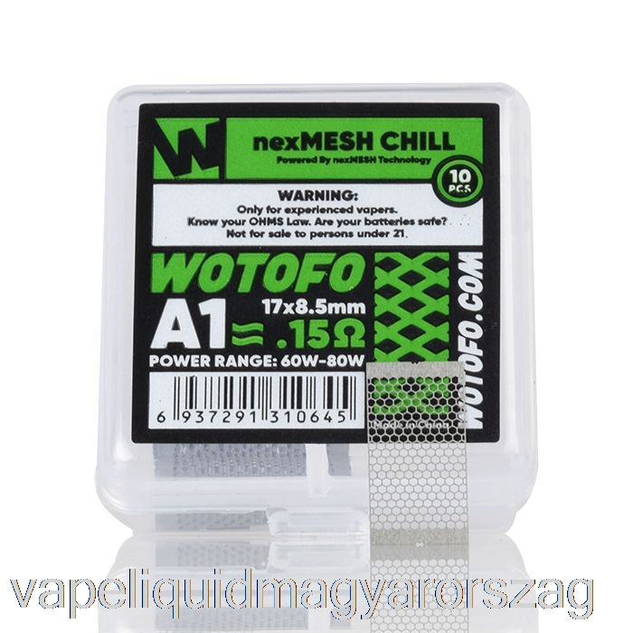 Wotofo Nexmesh Mesh Cseretekercsek 0,15 Ohm Nexmesh Chill A1 Vape E Cigi